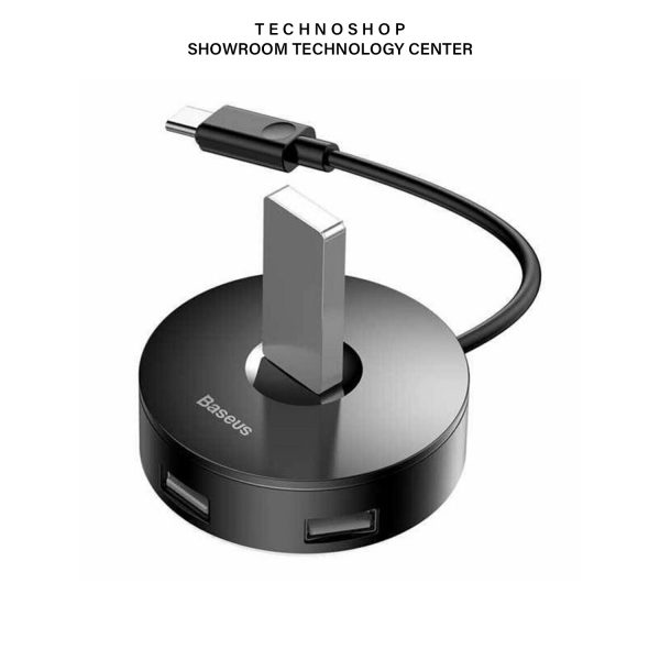 هاب 4 پورت Type C بیسوس Baseus Round Box Hub Adapter USB 3.0 cahub-G01